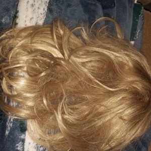 3/4wig gold blonde hairpiece
